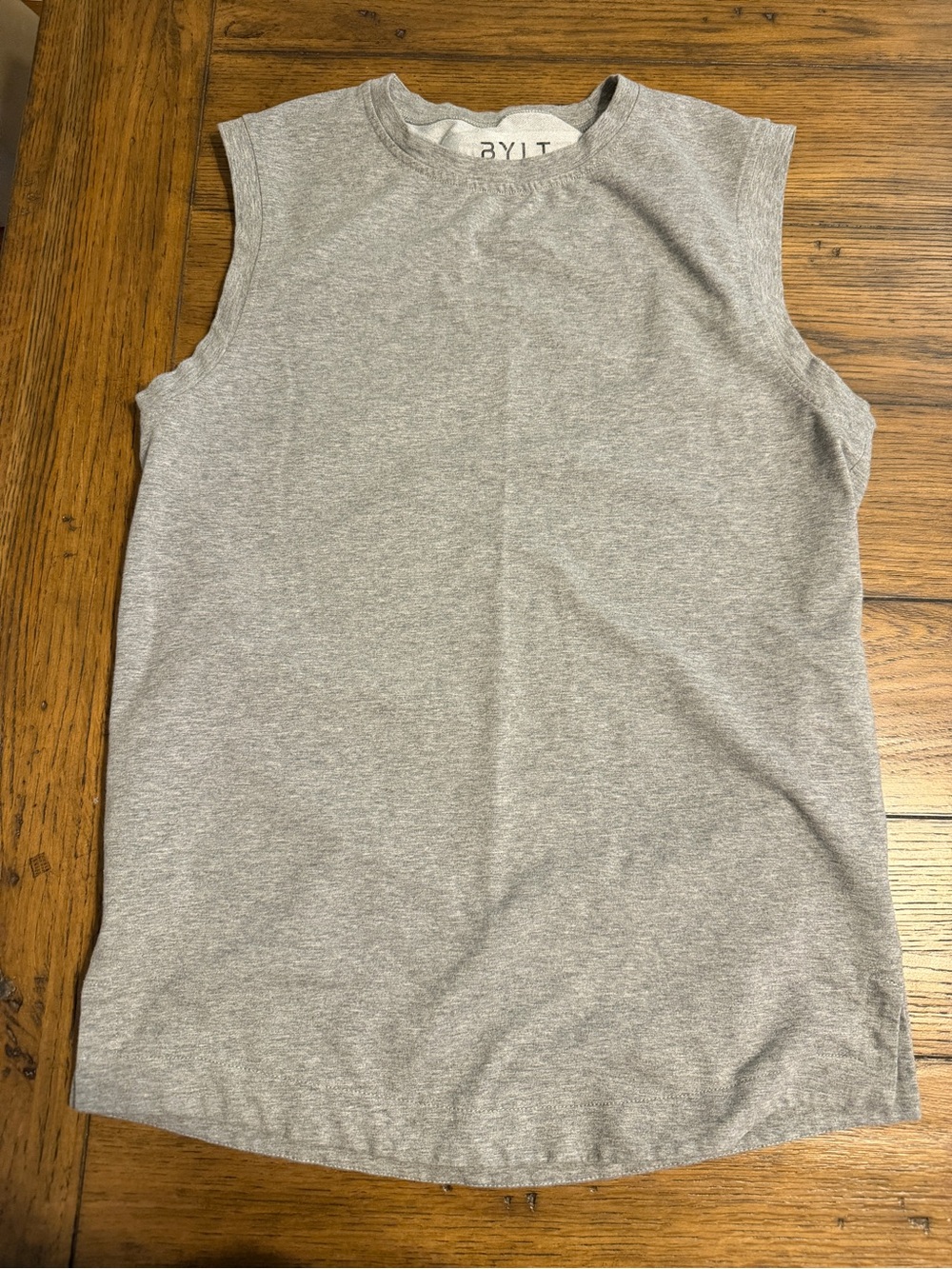 BYLT Sleeveless Gray Muscle Tee